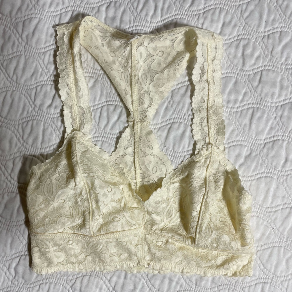 Free People Galloon Lace Racerback Bralette Bra